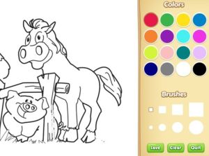 Joc Llibre de pintar animals de granja per a nens en línia