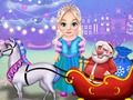 Joc Little Elsa Clean Christmas Carriage en línia