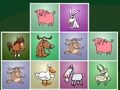 Joc Animals de granja que coincideixen amb els trencaclosques  en línia