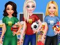 Joc BFF Princess Vote for Football 2018 en línia