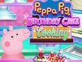 Joc Cuina de pastís d'aniversari Peppa Pig  en línia