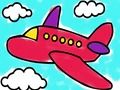 Joc Llibre per pintar avió  en línia