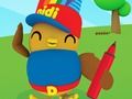 Joc Didi i els amics: llibre per pintar  en línia