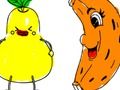 Joc Tornar a l'escola: colorant fruites en línia
