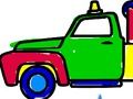 Joc Tornar a l'escola: colorant camions en línia