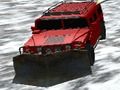 Joc Netejant la neu en un jeep  en línia