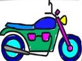 Joc Tornar a l'escola: pintar motos  en línia