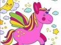 Joc Un fabulós llibre per pintar unicorn valent  en línia