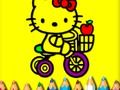 Joc De tornada a l'escola: Sweet Kitty per pintar  en línia