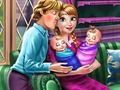 Joc Dia de la família de les princeses de gel  en línia