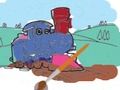 Joc Trens per a nens: llibre per pintar  en línia