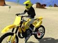 Joc Motocross platja saltant amb bicicleta  en línia