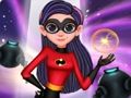Joc Disparació de moda violeta de superherois  en línia