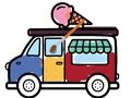 Joc Dibuixos de Camions de gelats  en línia