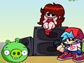 Joc Divendres a la nit Funkin 'vs PIG d'Angry Birds  en línia