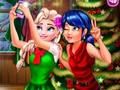 Joc Selfie de Nadal de Ladybug i Elsa  en línia