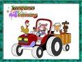 Joc Dibuixos de tractors per pintar  en línia