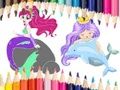 Joc Llibre per pintar de sirena  en línia