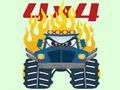 Joc Dibuixos de Monster Trucks per pintar  en línia