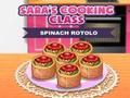 Joc Classe de cuina de la Sara Rotolo d'espinacs  en línia