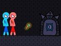 Joc Corda Stickman vermella i blava  en línia