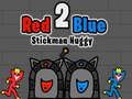 Joc Stickman Huggy 2 vermell i blau  en línia