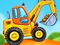 Joc Jocs sobre camions que construeixen una casa  en línia
