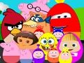 Joc Ous de personatges de dibuixos animats famosos  en línia