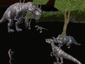 Joc Caça de dinosaures multijugador a mitjanit en lĂnia Joc Caça de dinosaures multijugador a mitjanit en lĂnia