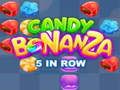 Joc Candy Bonanza 5 en fila  en línia