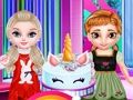 Joc Elaboració de pastís de la petita princesa unicorn  en línia
