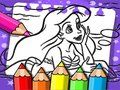 Joc Llibre per pintar Ariel la sirena  en línia