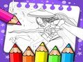 Joc Raya i l'últim drac per pintar  en línia