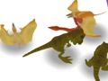 Joc Els dinosaures es fusionen i lluiten  en línia
