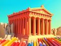Joc Llibre per pintar: Temple del Partenó  en línia