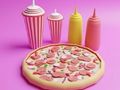 Joc Llibre per pintar: Pizza  en línia