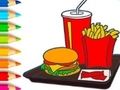 Joc Llibre per pintar: Hamburguesa  en línia