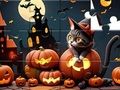 Joc Trencaclosques: Gat de Halloween  en línia