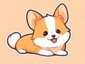 Joc Llibre per pintar: Corgi  en línia