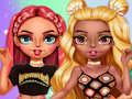 Joc Rainbow Girls Dress Up Challenge en línia