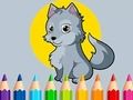 Joc Llibre per pintar: Llop  en línia