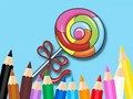 Joc Llibre per pintar: Piruleta  en línia