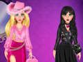 Joc Batalla de moda rosa vs negre  en línia
