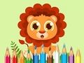Joc Llibre per pintar: Bebè lleó  en línia
