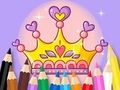 Joc Llibre per pintar: Princesa Corona  en línia