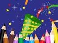 Joc Llibre per pintar: Feliç any nou  en línia