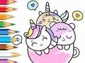 Joc Llibre per pintar: una copa d'unicorn  en línia