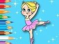 Joc Llibre per pintar: noia del ballet  en línia