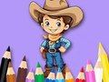 Joc Llibre per pintar: Cowboy  en línia