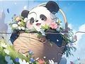 Joc Trencaclosques: Panda manta  en línia